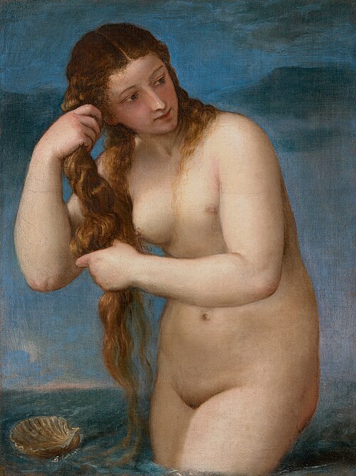 Vénus Anadyomène, 1520, Titien
