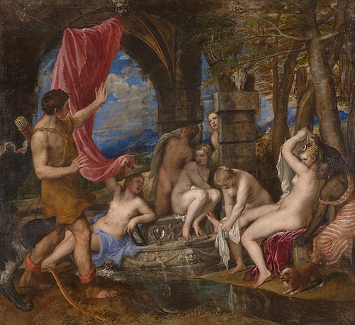Diane et Actéon, 1557, Titien