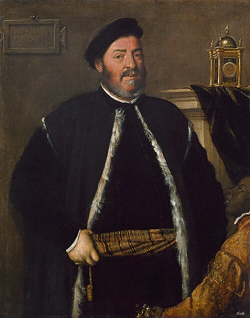 Portrait of Fabrizio Salvaresio, 1558, Titien