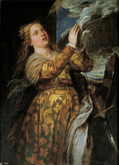 Saint Catherine of Alexandria, 1560, Titien