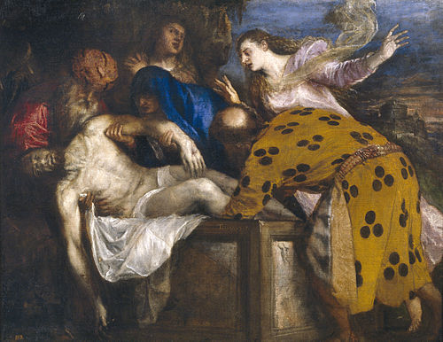 mise au tombeau, 1572, Titien