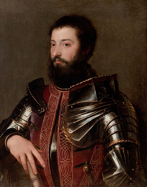 Portrait d'homme en armure, 1530, Titien