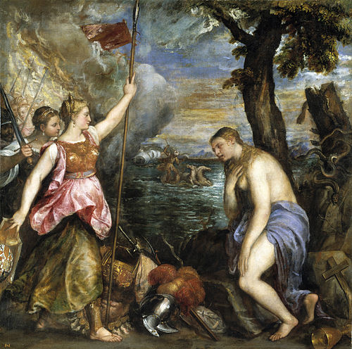 L'Espagne au secours de la religion, 1573, Titien