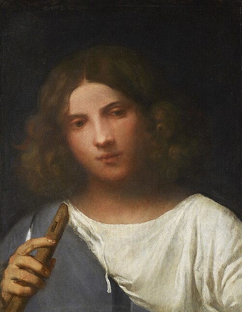 Berger à la flûte, 1510, Titien