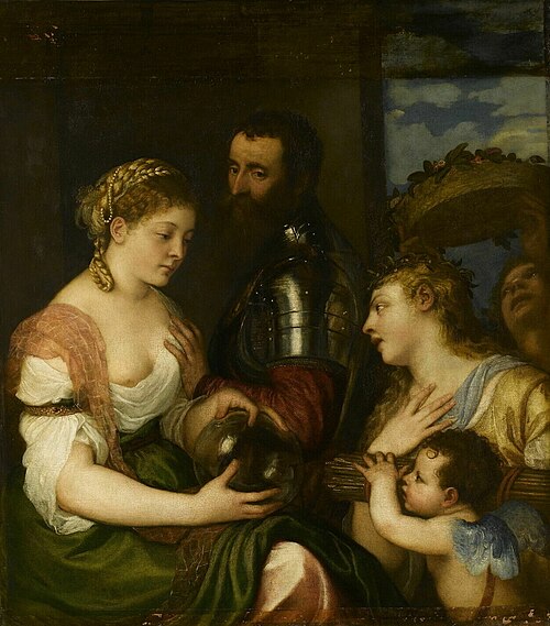 Allégorie conjugale, 1530, Titien