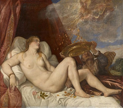 Danaé, 1550, Titien