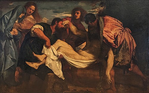 Le Transport du Christ au tombeau, 1524, Titien