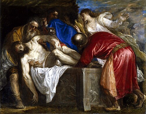 La Mise au tombeau, 1559, Titien