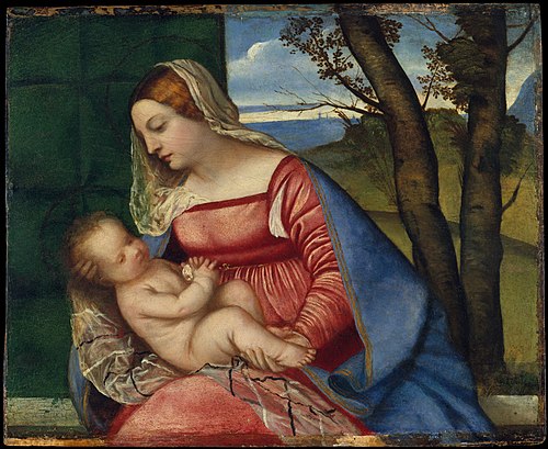 Vierge Bache, 1508, Titien