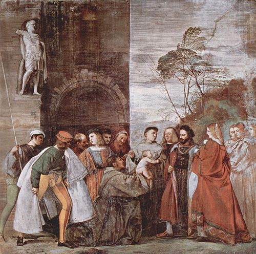 The Miracle of the Newborn Child, 1511, Titien