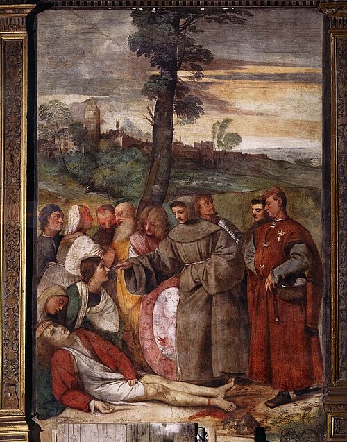 Miracle of the healed foot, 1511, Titien