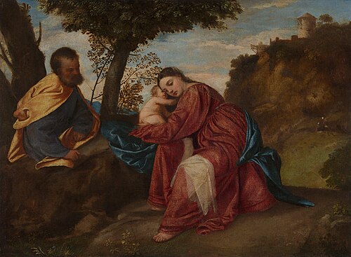 Rest on the Flight into Egypt, 1512, Titian