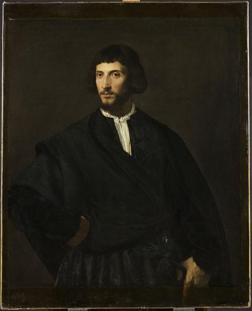 Portrait of a Man, Hand on His Belt, 1520, Titian