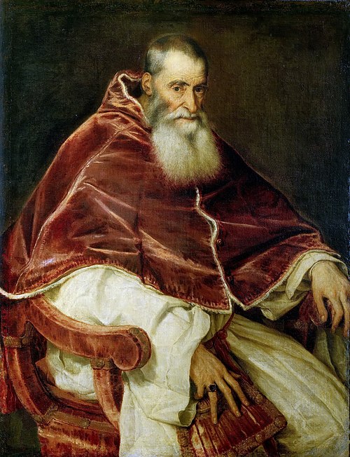 Portrait de Paul III, 1543, Titien
