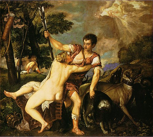 Venus and Adonis, 1560, Titian