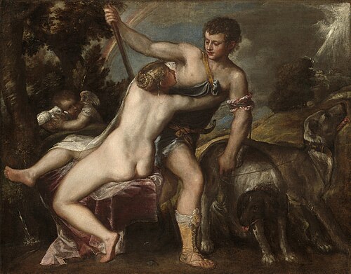 Venus and Adonis, 1560, Titian