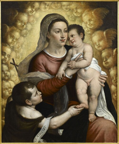 La Vierge à l'enfant avec saint Jean-Baptiste, 1518, Titien