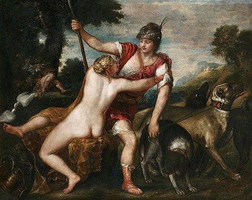 The Rokeby Venus and Adonis, 1550, Titien