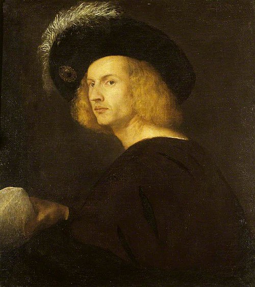 An Unknown Man in a Black Plumed Hat, 1517, Titien