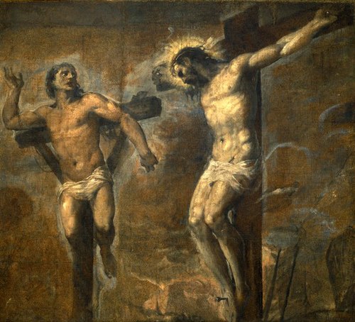 Le Christ et le bon larron, 1566, Titien