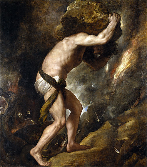 Sisyphus, 1548, Titian