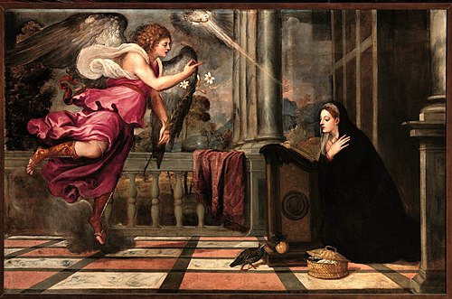 Annunciation, 1535, Titien