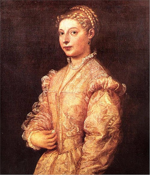 Portrait de Lavinia Vecellio, 1545, Titien