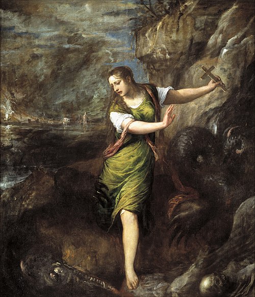 Saint Margaret and the Dragon, 1565, Titian