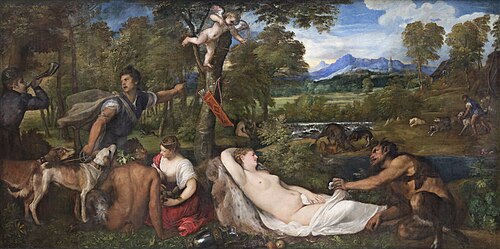 Jupiter and Antiope, 1537, Titian