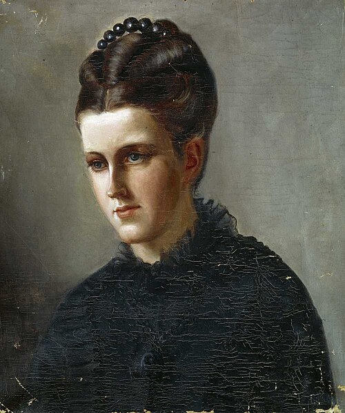 Portrait of Nathalie Diriks, 1874, Andrea Gram
