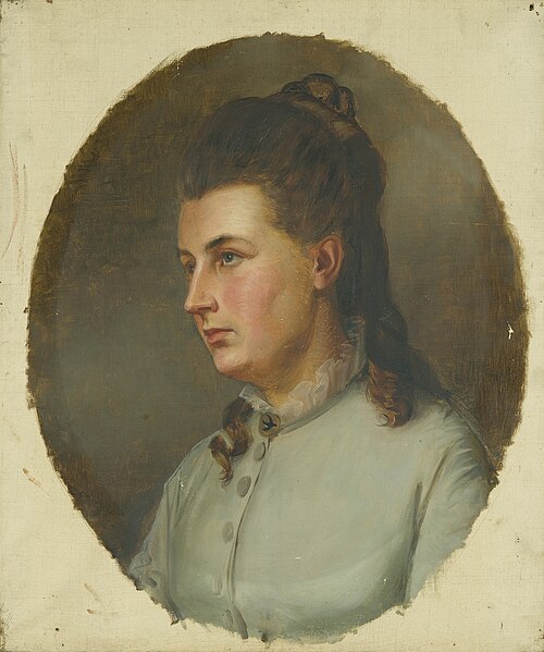 Portrait of Kirsten Diriks, 1873, Andrea Gram