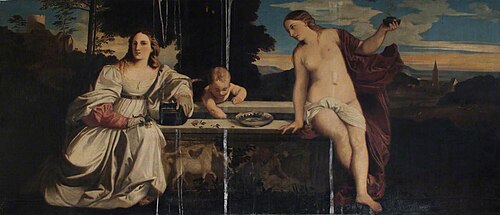 Sacred and Profane Love (after Titian), 1812, Andrew Geddes