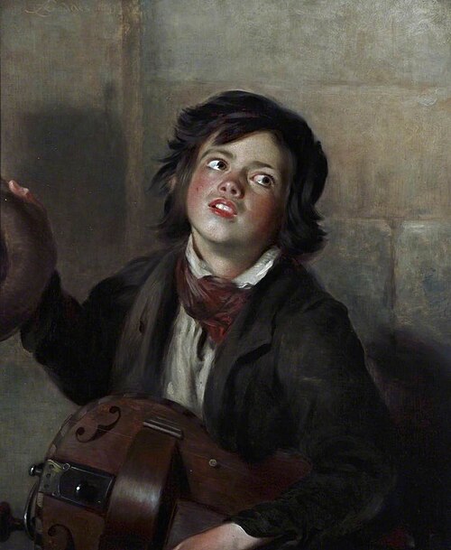 Boy with a Hurdy-Gurdy, 1843, Andrew Geddes