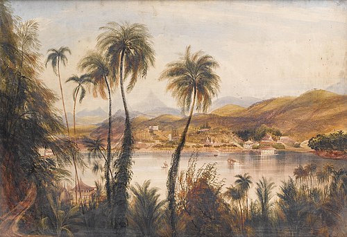 A river in Ceylon, , Andrew Nicholl