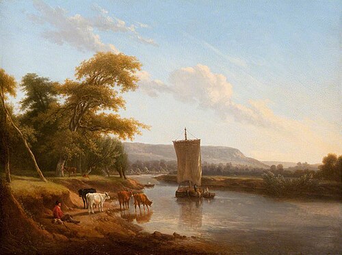 River Scene, 1850, Andrew Wilson