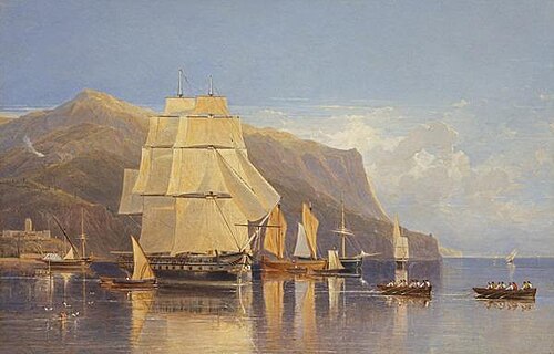 Off Porto Fino, 1833, Andrew Wilson
