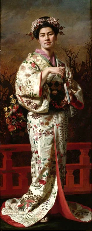 Portrait of a Geisha, 1870, Andrzej Jerzy Mniszech