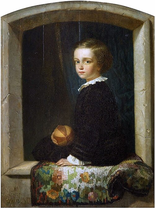 Portrait of the artist's son Leon, 1857, Andrzej Jerzy Mniszech
