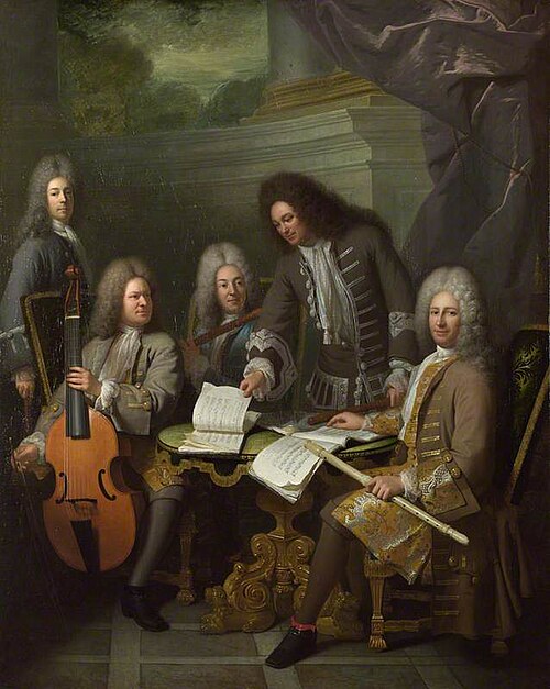 La Barre and Other Musicians, 1710, André Bouys
