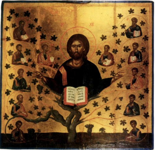 Christ the Vine, 1441, Angelos Akotantos