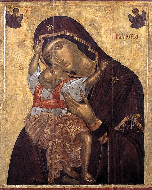 The Virgin Cardiotissa (Kardiotissa)., 1450, Angelos Akotantos
