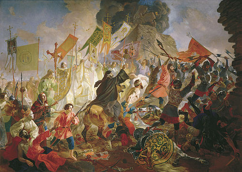 Осада Пскова польским королем Стефаном Баторием в 1581 году, 1843, Karl Brioullov