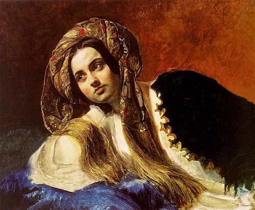 A Turkish Girl, 1837, Karl Brioullov