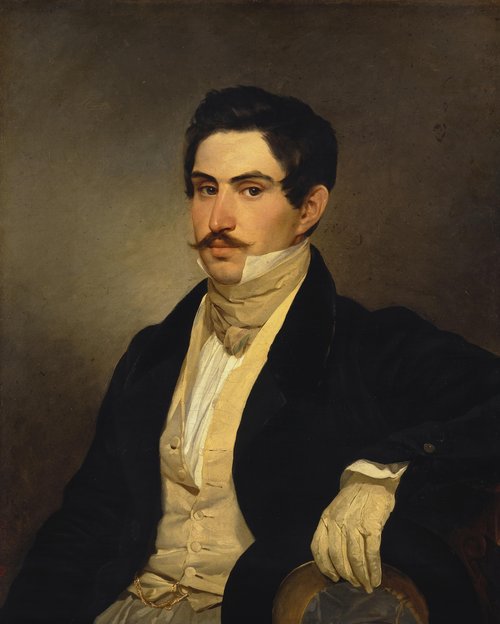 Portrait of N. A. Okhotnikov, 1827, Karl Brioullov