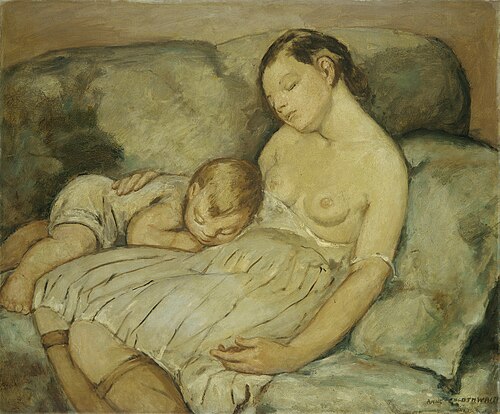 The Green Sofa, 1935, Anne Goldthwaite