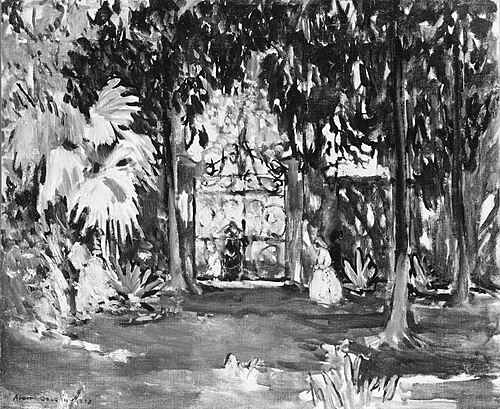 Garden Gate, Near Ascain #7, 1912, Anne Goldthwaite