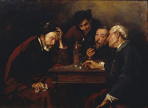 The Dice Players, 1874, Simó Gómez