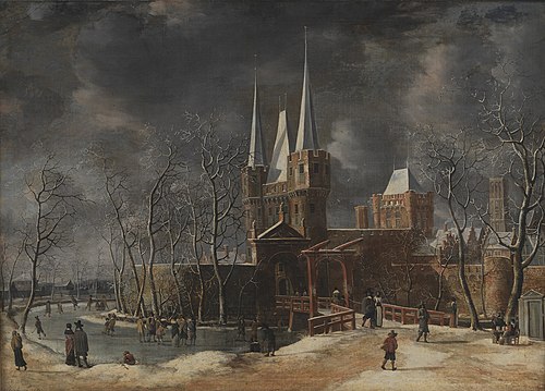 A Winter's Day outside a Dutch Town, 1664, Anthonie Beerstraten