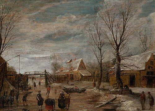 Winter Landscape, 1635, Anthonie Verstraelen