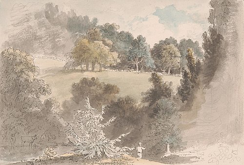 Landscape with trees, 1801, Anthony Devis